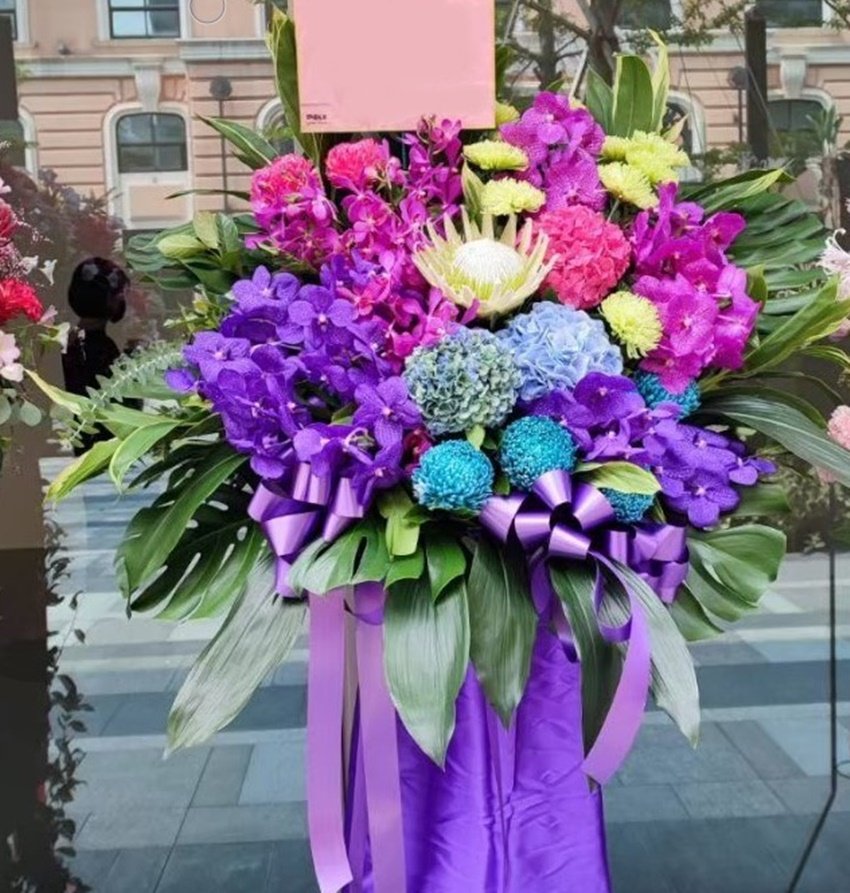 台湾台北花店开业商業喜慶乔迁壽宴活動派對結婚華麗花篮鲜花速遞