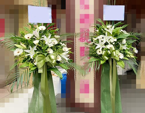 台灣花店桃園新竹喪禮致哀花籃