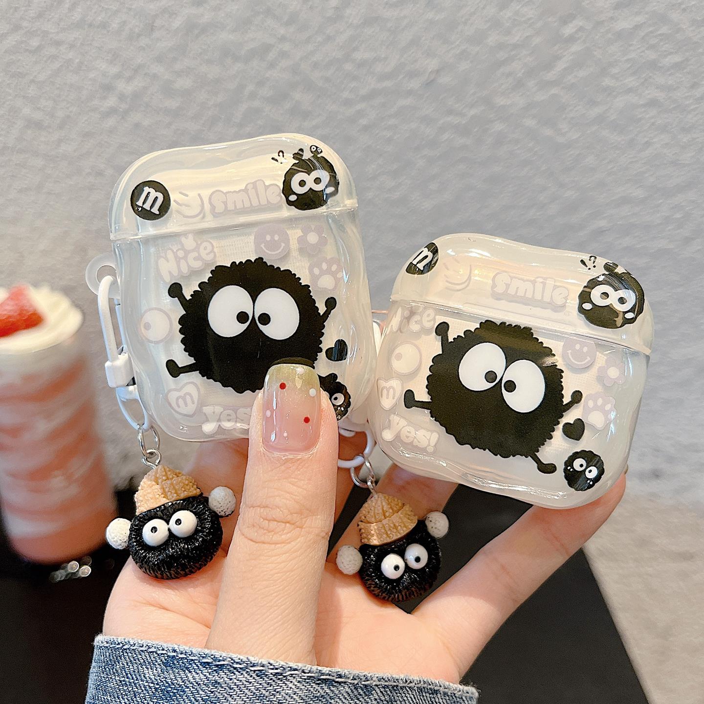 日系小煤球挂件适用苹果A