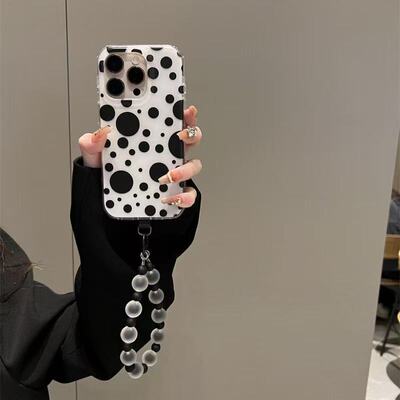 日韩黑波点适用小米红米K90pro手机壳K807060新款K5040全包红米note15潮1413保护套Turbo5pro带挂绳15R女新款