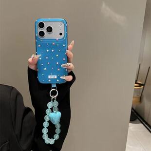 蓝底彩色星星适用OPPOReno16Pro手机保护壳女15141312防摔10高级9小众7/8保护套一加ACE6新款findx9ultra