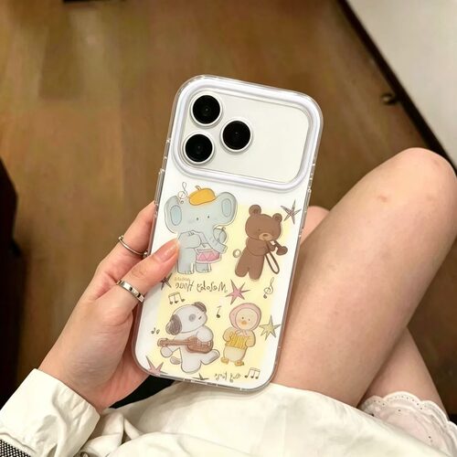 音乐会小动物适用vivoy600i手机保护壳女y200/y73s/y35/y77/y78+/y55s/y100i防摔y38新款y300pro高级x300小众