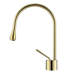 意大利同款全铜金色面盆 水滴龙头卫生间洗脸盆台盆白色水龙头简