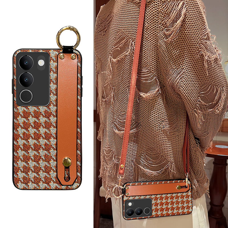 Icool适用vivoS17皮质复古腕带壳