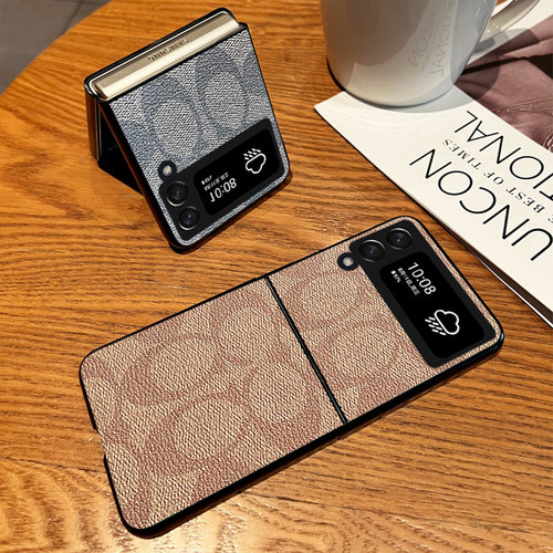 Icool适用三星zflip4皮质折叠