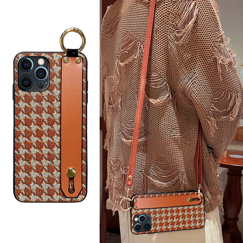 Icool适用苹果15皮复古风腕带