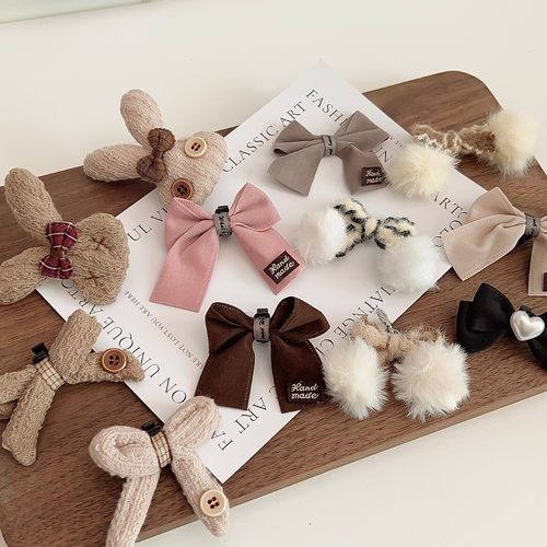 2025新款美拉德系鞋扣蝴蝶结女