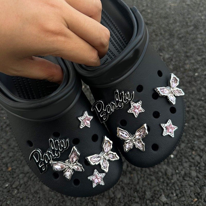 洞洞鞋配饰鞋花装饰扣蝴蝶结水钻鞋扣适配crocs卡骆驰diy配件饰品,服饰配件/皮带/帽子/围巾,鞋扣,淘宝优惠券,粉丝福利购,淘宝优惠卷