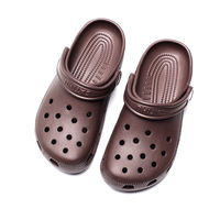 Men's and women's crocs, anti-slip extra-large size beach couple flip-flops, nurse pregnant women's garden shoes, summer breathable rain boots thumbnail 8