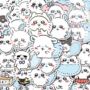 108张可爱呆萌吉伊卡哇小飞鼠贴纸卡通爆款 手机壳ipad贴画防水