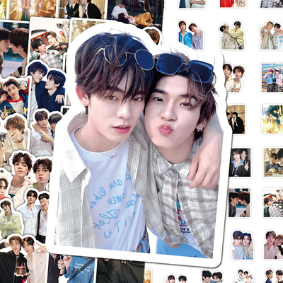 136张teeteepor怦然与你贴纸陈亦迪邓宇博周边diy手帐手机壳贴画