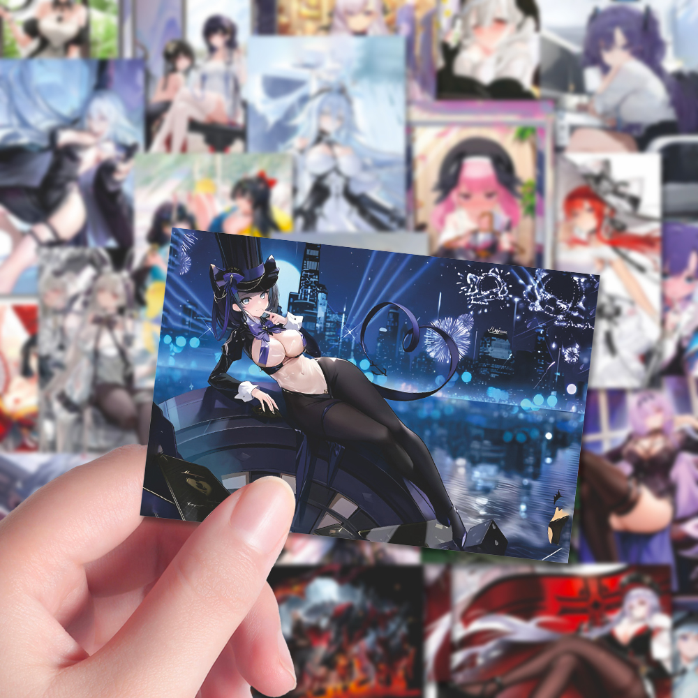 160张碧蓝航线贴纸二次元日系动漫少女游戏手机壳iPad贴画防水