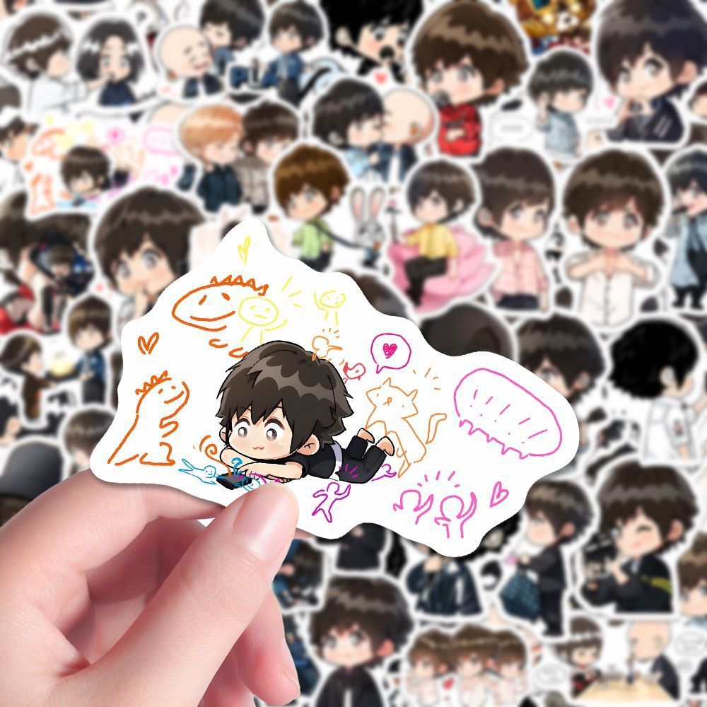 192张Q版五月天阿信贴纸陈信宏ins可爱卡通周边装饰手账diy贴画