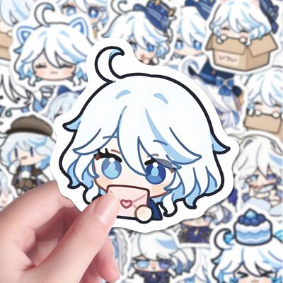 116张芙宁娜可爱Q版贴纸原神周边二次元邮箱芙芙装饰手机壳防水
