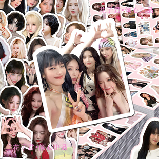 饰贴画防水 IDLE贴纸高颜值可爱周边手账手机壳diy装 206张女团