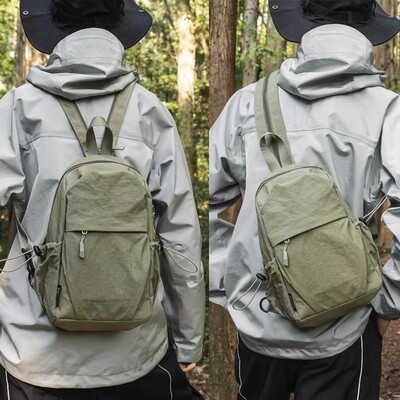 日本进口多功能胸包双肩包斜挎包