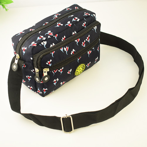 花布包女单肩斜挎包牛津布