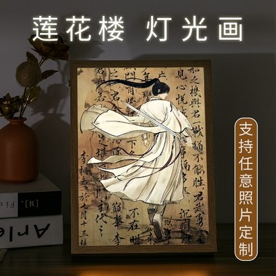 莲花楼镜子灯光画李相夷定制小夜灯成毅挂画纪念品情侣送生日礼物