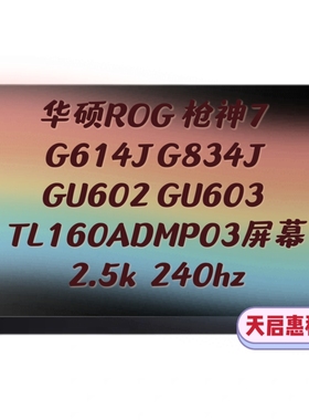 华硕玩家国度ROG枪神7G614J GU602 603 G834 TL160ADMP03液晶屏幕