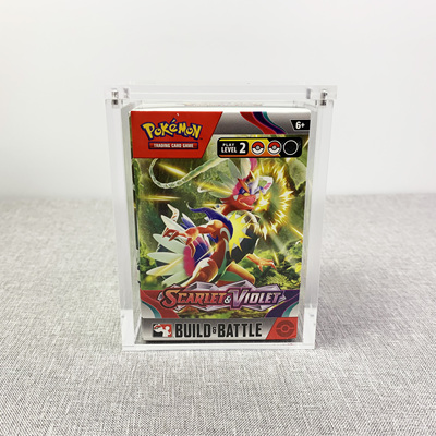 美版 bundle Build&Battle 宝可梦亚克力展示盒子 收纳盒 磁吸款