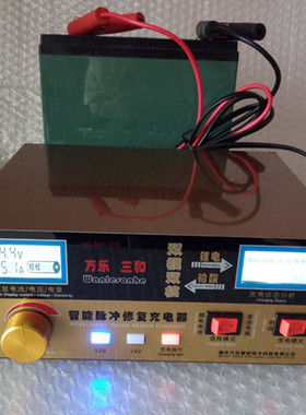 汽车电瓶充电器12V24V伏锂电池蓄电池智能自动充电机AC110-220V