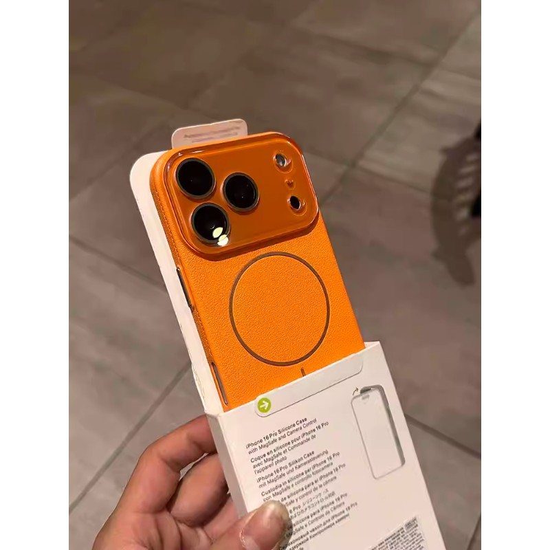 荔枝纹适用苹果17pro手机壳2025新款高级感磁吸iphone17Promax外壳16女款15Plus镜头全包Air防摔14保护套13