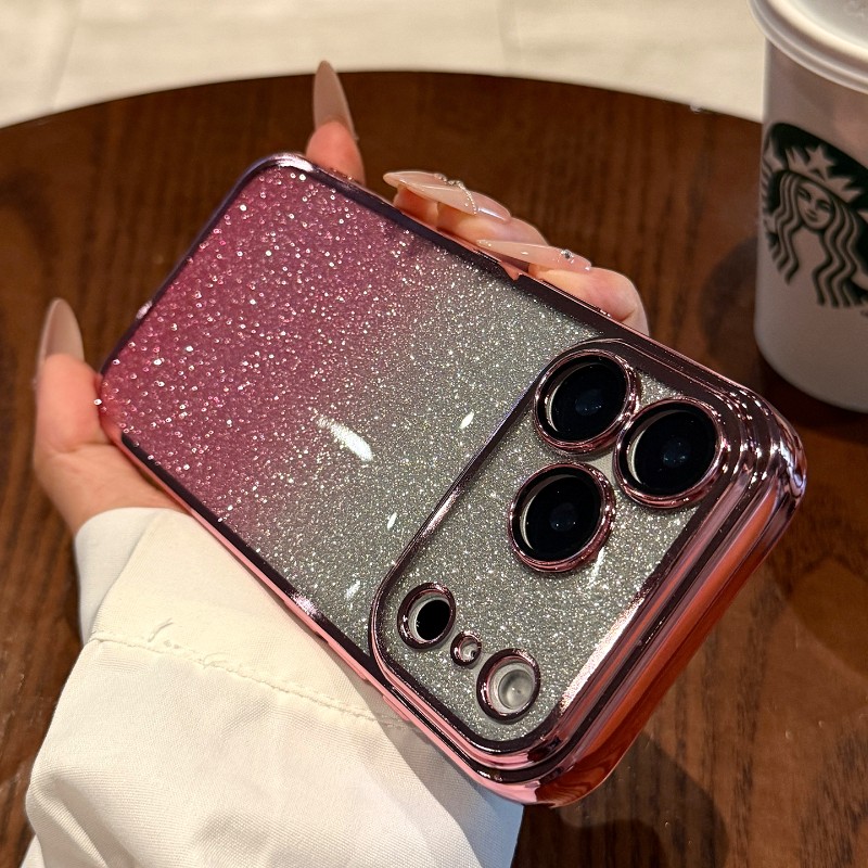 适用苹果17promax手机壳新款闪粉iPhone17全包镜头防摔17pro女款16保护套15超薄14的硅胶13好看air高级感plus