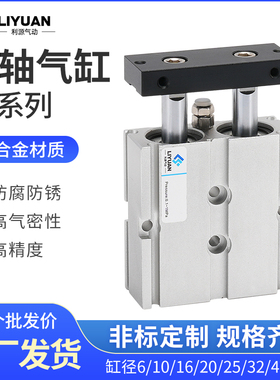 气立可型TD双轴双杆气缸6 10 16 20 25 32 40-15/30/50/60/75/100