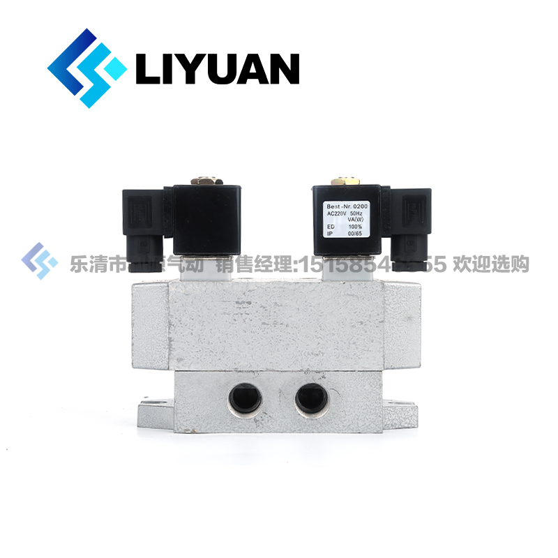 二位五通电磁阀K25D2-6 8 10 K25D2H-15 20 25 32 40双电控换向阀