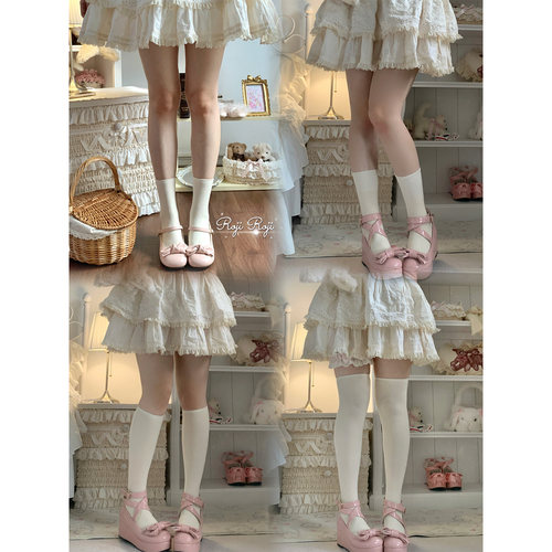 rojiroji日常百搭女夏jk瘦腿中筒制服袜洛丽塔过膝袜大腿棉袜甜美