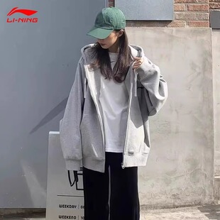 李宁卫衣男女款新款圆领长袖T恤青少年潮流休闲宽松百搭运动服装