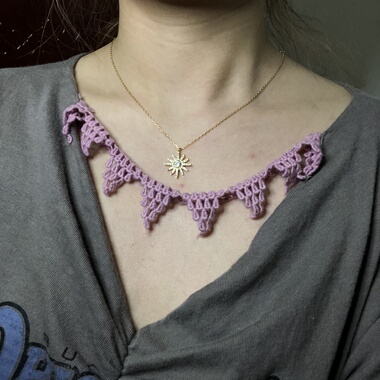 爆款S925银六芒星个性百搭小众设计感太阳花项链