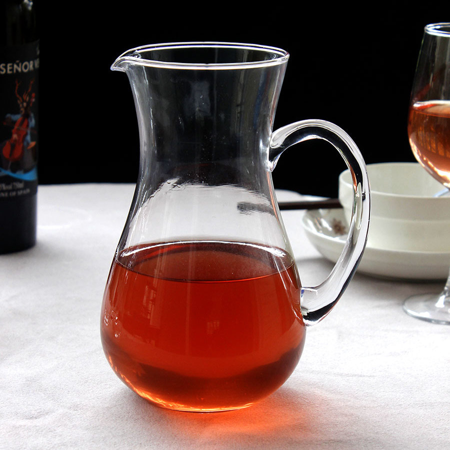 大容量倒酒器玻璃红酒白酒分酒器家用醒酒器分酒壶果1200ml包邮