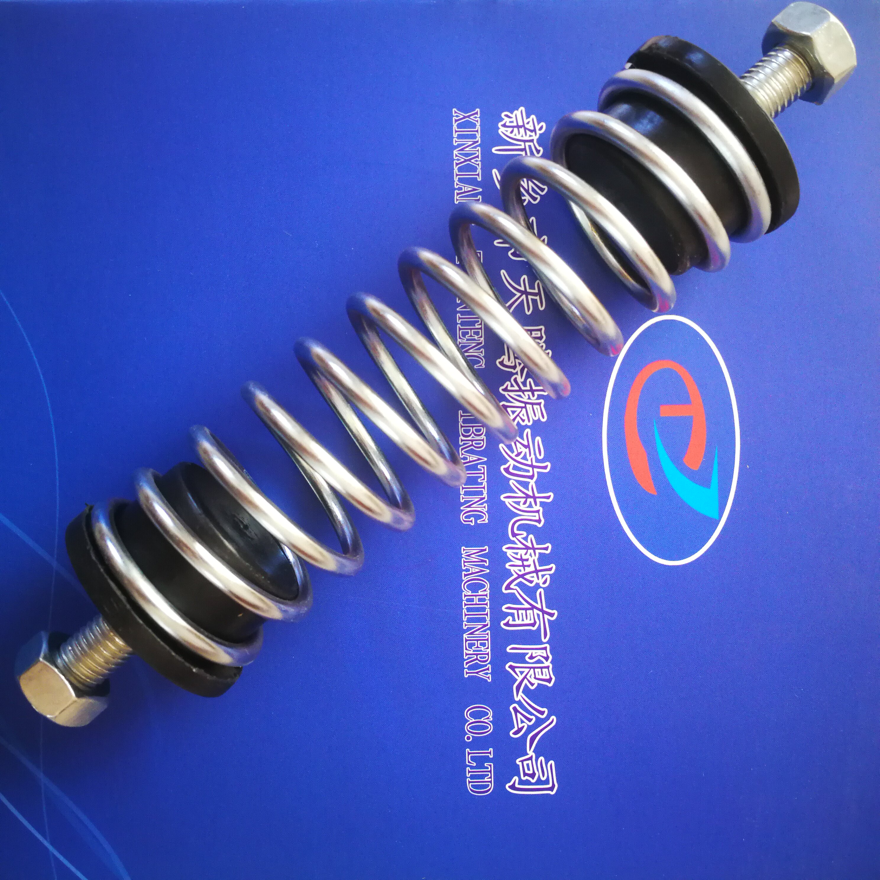 振动筛减震弹簧4.5-6.5mm表面镀锌/电泳旋振筛压缩钢簧抗压减震簧