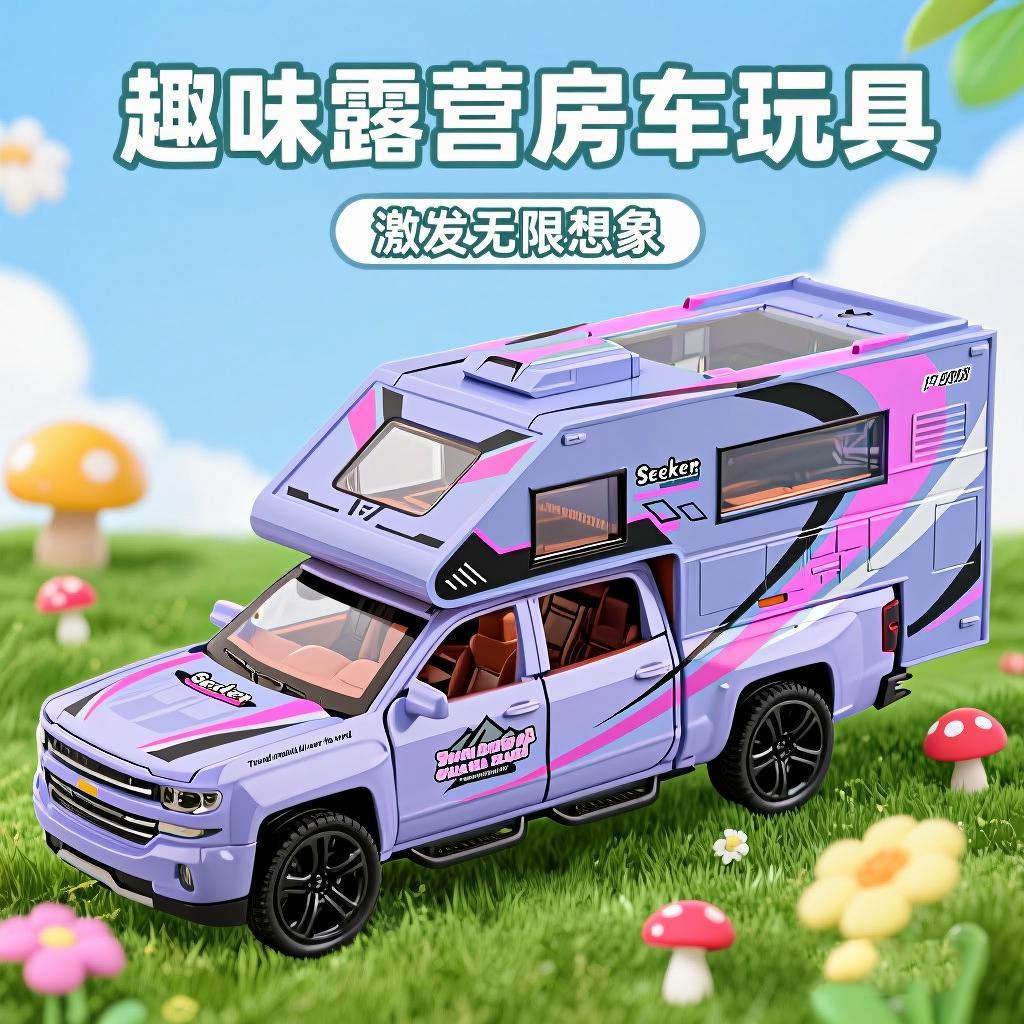 车致1:32雪佛兰露营房车开门声光回力,玩具/童车/益智/积木/模型,合金车/玩具仿真车/收藏车模,淘宝优惠券,粉丝福利购,淘宝优惠卷