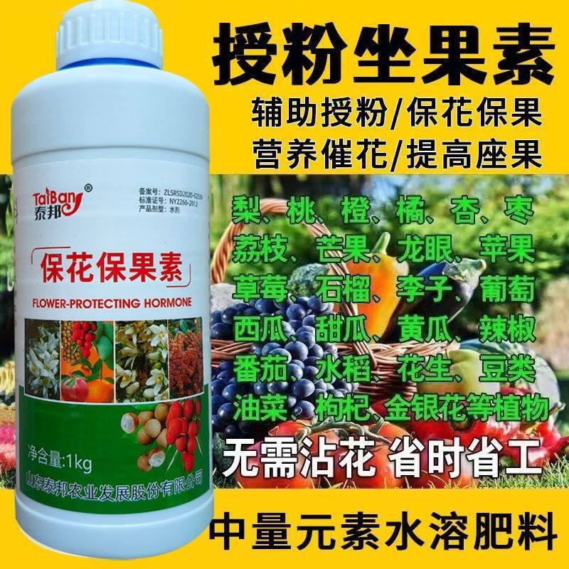 保花保果药防落素叶面肥促花授粉坐果灵果树柑橘番茄桃树芒果李子