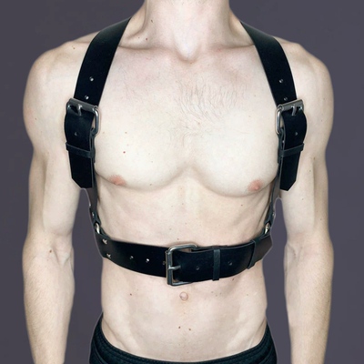 型男体育生性感背带肌肉猛男1S0M粗款腰带健身教练运动舞蹈束腰带