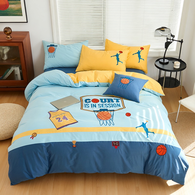 加厚磨毛全棉磨毛儿童卡通四件套