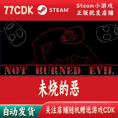 未烧的恶正版Steam游戏CDKey激活码自动发货Not Burned Evil