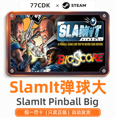 弹球大比分正版Steam游戏77CDK激活码SlamIt Pinball Big Score