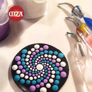 MZA 波点彩绘弯头波点笔mandalazen专用工具