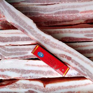 新货五花肉条新鲜冷冻中方去皮五花肉整箱20斤烧烤猪五花生鲜