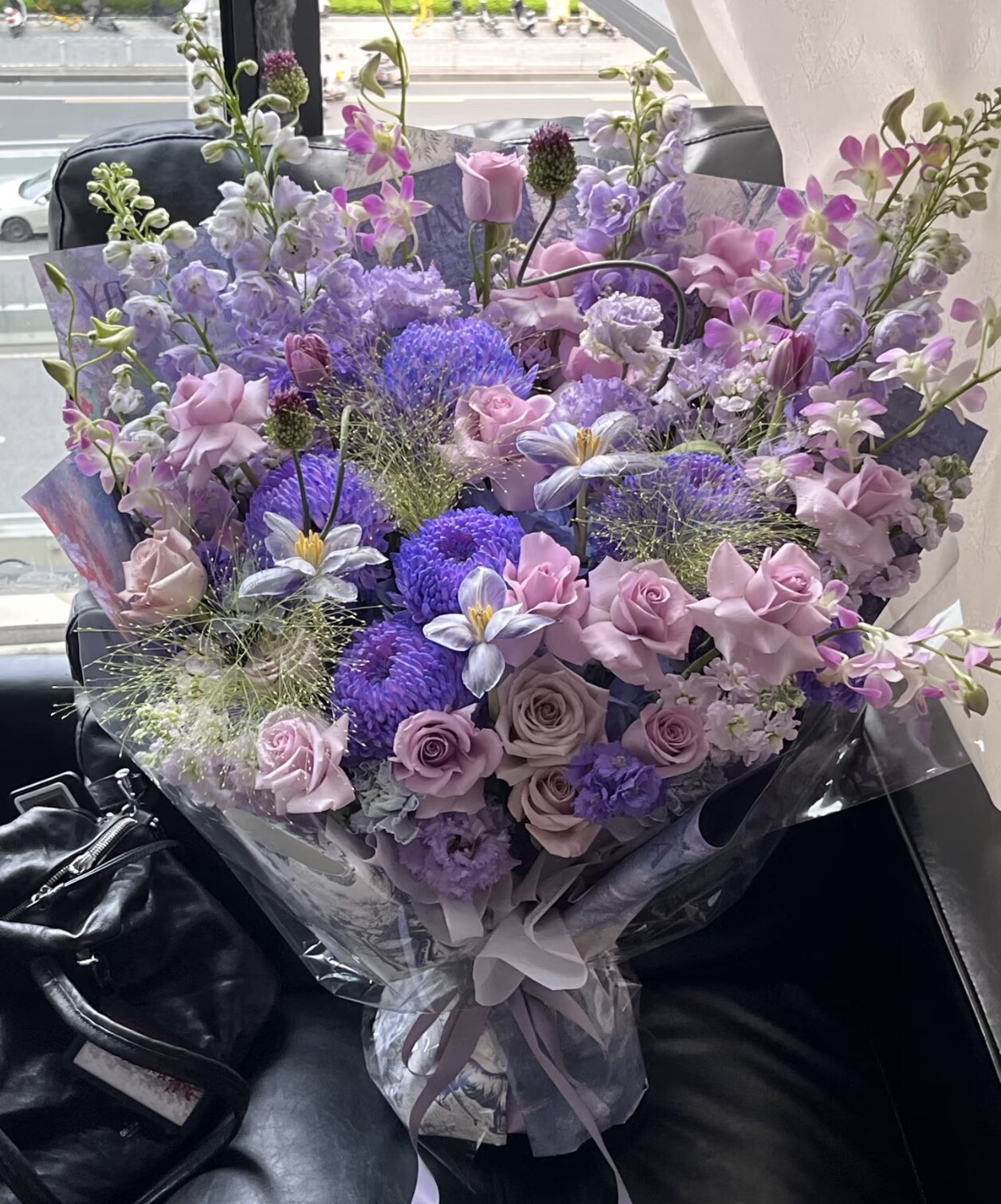 西安同城花店鲜花花束送长辈领导女友生日礼物