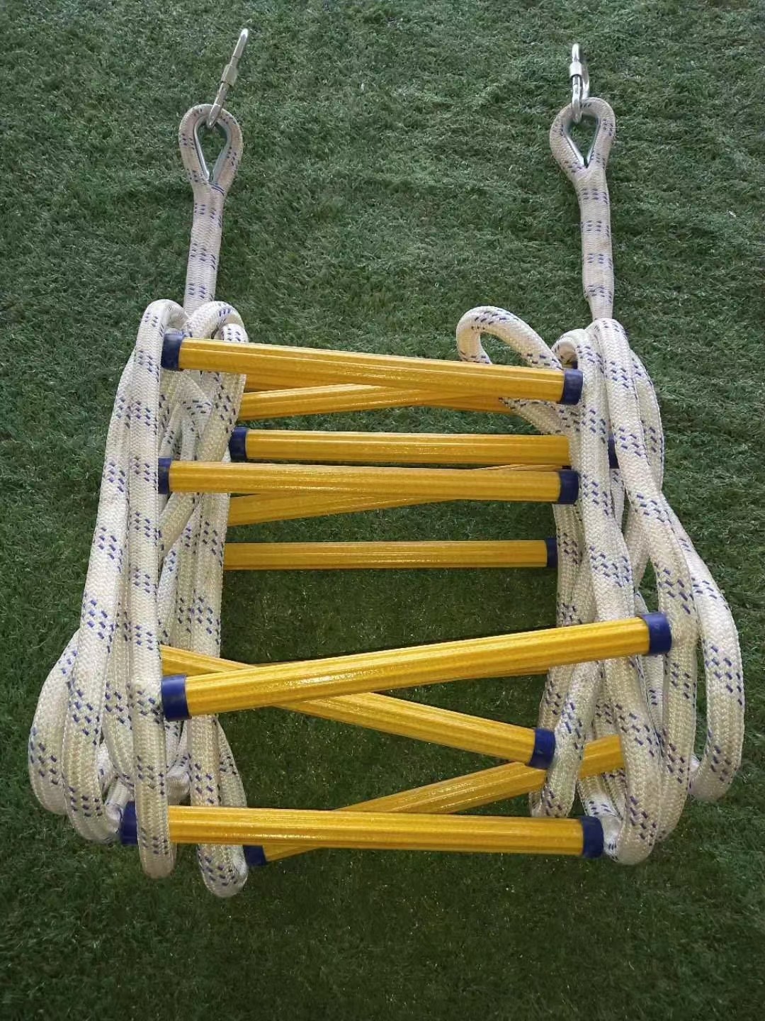 消防逃生家用绳梯滑梯树脂训练救援救生绳梯攀爬梯儿童绳梯软梯