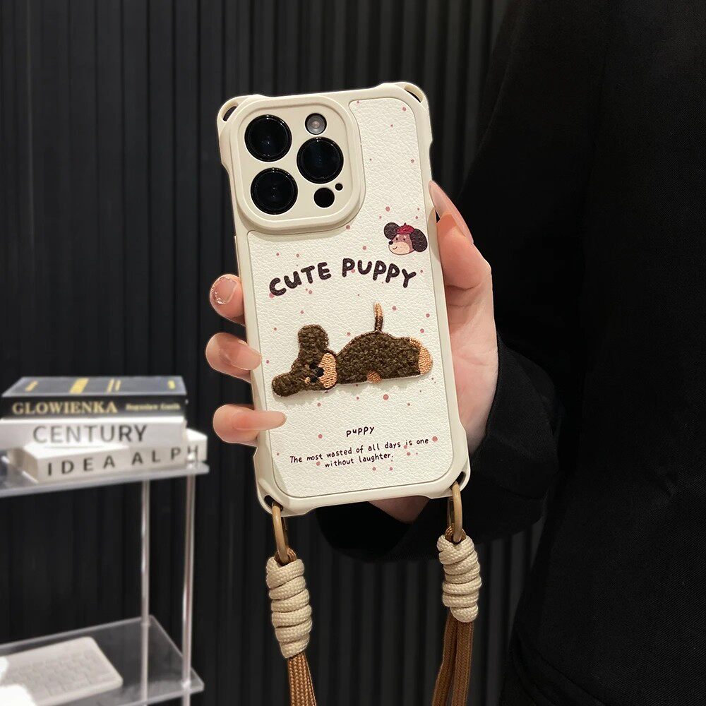 斑点腊肠狗手机壳适用于多型号