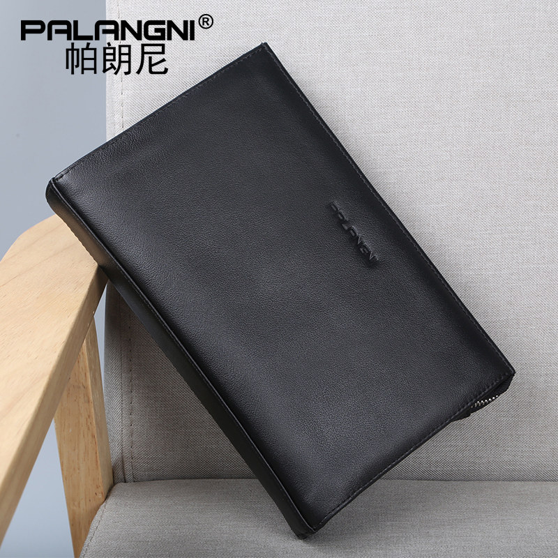 正品新款手拿包真皮男士欧美手抓包休闲潮牌信封包手包男包2019