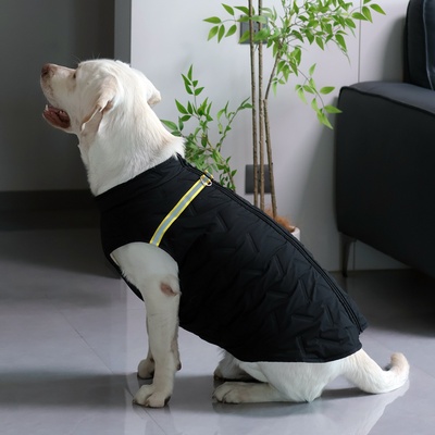 宠物冬装羽绒服大狗马甲狗狗衣服大型犬金毛拉布拉多厚款加绒防水