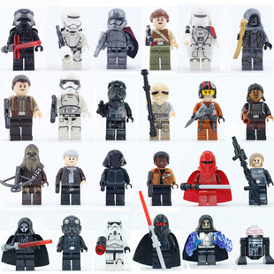 星球大战系列绝版人仔小人偶机器人军事部队小兵模型拼装积木玩具