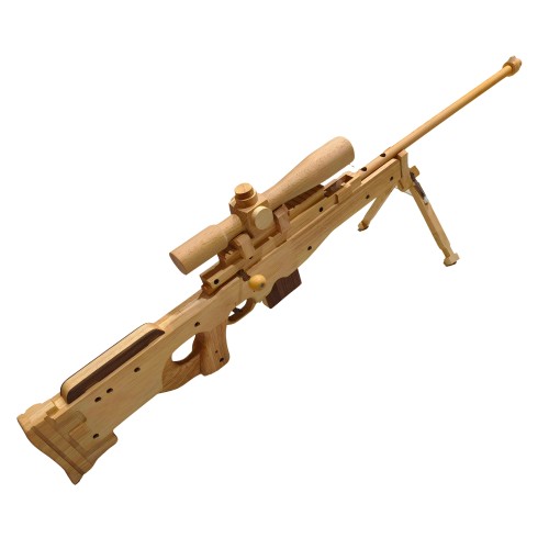 实木AWM狙击枪可连发橡皮筋玩具枪男孩玩具儿童男童礼物