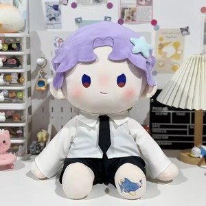 原创正版恋与深空黎深沈星回祁煜40cm坐姿棉花娃娃衣换装毛绒玩偶